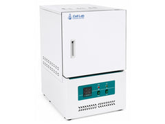 Cell Lab 1600°C ceramic fiber muffle furnace with PID programmable control, mullite insulation and 2L–36L chambers for sintering and heat treatment.