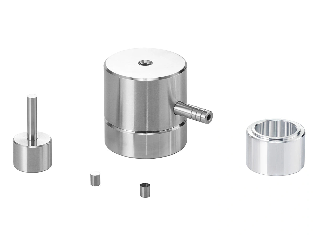 Cell Lab Cylindrical Pellet Pressing Die Sets (2-60 mm) for Spectroscopy, Battery R&D, Ceramics and Powder Metallurgy with Stainless Steel Construction