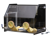 Cell Lab acrylic glove box offers a transparent, low-oxygen and low-moisture environment for chemical handling and teaching labs. Cost-effective PMMA construction with multiple size options and optional environmental control accessories.