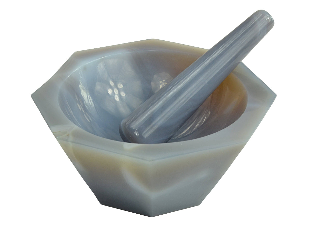 Cell Lab Agate Mortar and Pestle Sets for Ultra-Pure, Contamination-Free Grinding and Homogenisation in Analytical Chemistry and Materials Science Labs