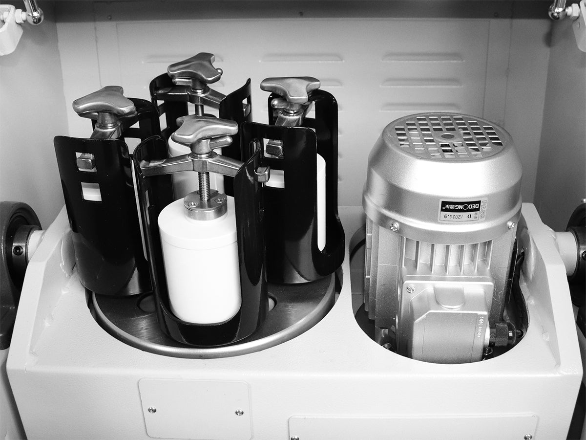 Cell Lab Three-Axis Planetary Ball Mill: dry / wet / vacuum milling for powder size reduction. Ideal for battery materials, ceramics and nanomaterials research.