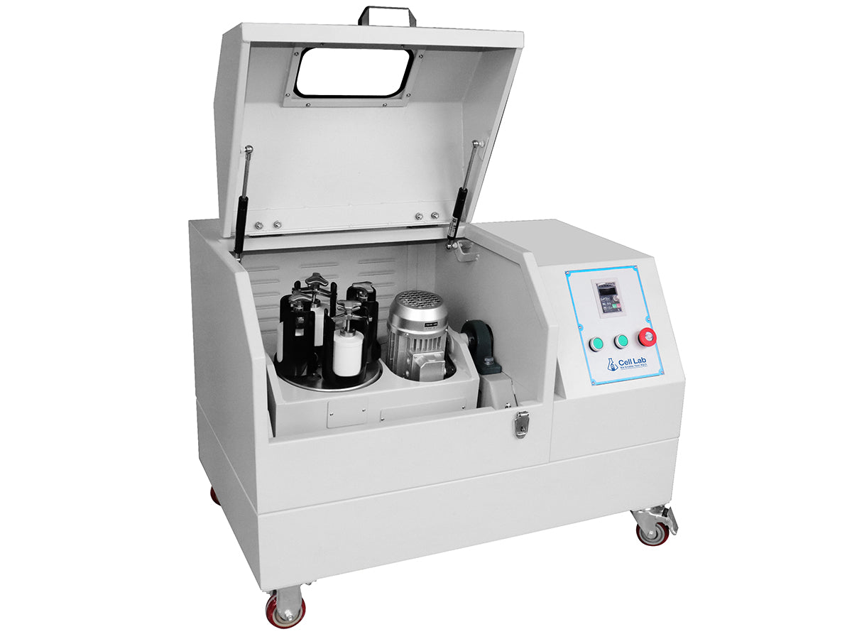 Cell Lab Three-Axis Planetary Ball Mill: dry / wet / vacuum milling for powder size reduction. Ideal for battery materials, ceramics and nanomaterials research.