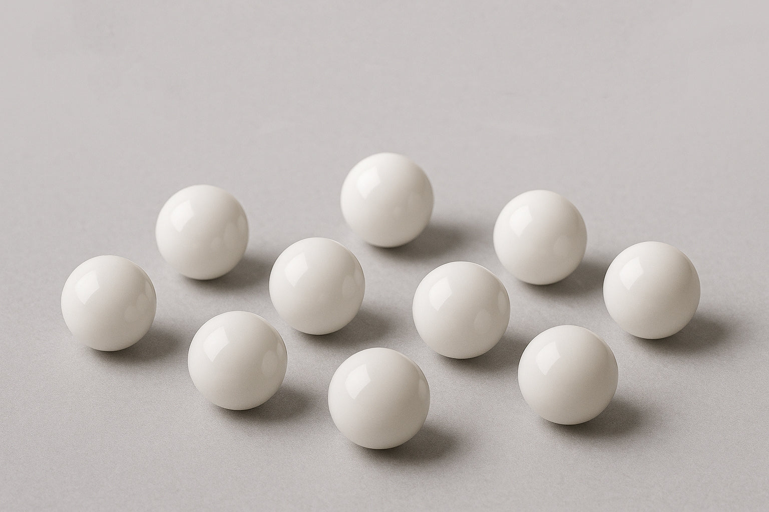 Cell Lab Aluminium Oxide (Al₂O₃) Precision Balls – 99.7 % pure, G20 grade ceramic spheres for bearings, valves and instrument calibration; wear-resistant and heat-resistant to 1600 °C.