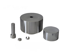 Cell Lab anti-cracking pressing die sets — hardened steel dies designed to minimise pellet cracking in FTIR, ceramics, pharma, and powder metallurgy.