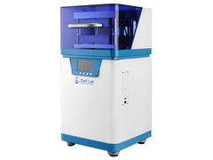 Cell Lab automatic hot press with 60 ton capacity, dual 500×500 mm heating platens and programmable control for battery, composite and material research applications.