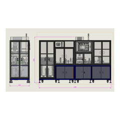 Cell Lab automatic pouch-cell case forming machine with servo punching and roll-feeding delivers ±0.15 mm accuracy, wrinkle-free laminated film forming.