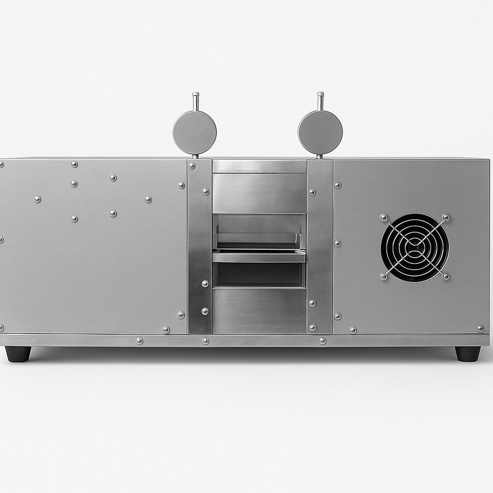 Cell Lab benchtop heated roller press for battery electrode calendaring offers ≤ 2 µm precision and compact glovebox-compatible design for R&D densification.