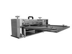 Cell Lab benchtop battery electrode slitting machine for cylindrical and pouch cell fabrication offers precision Cu/Al foil cutting, 300 mm width, and customisable blade options for R&D labs.