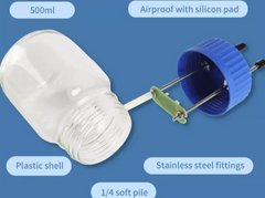 Cell Lab Meshed CR2032-Compatible Bottle Cell (500 mL) for Lithium–Air and Zinc–Air Battery Research with Controlled Gas–Electrode Interaction