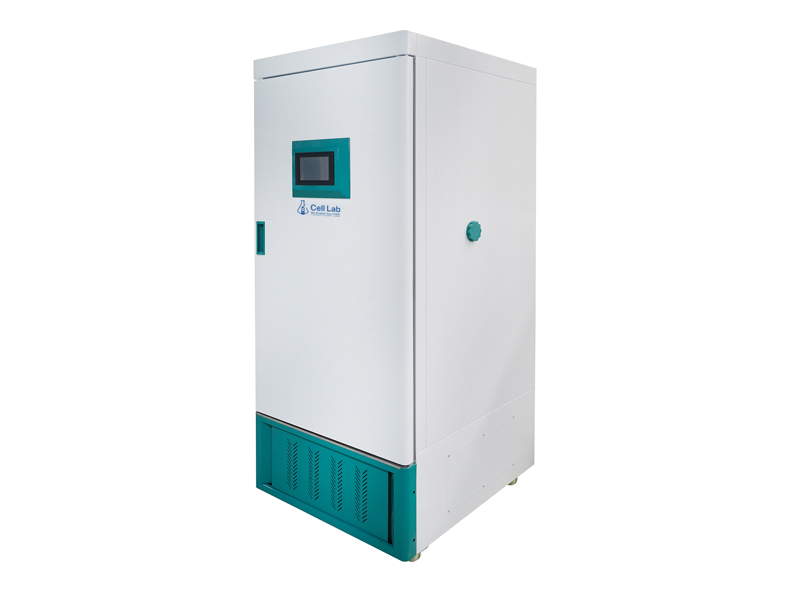 Cell Lab Programmable climate chamber with integrated humidity (40–95 % RH), temperature (0–65 °C), and full-spectrum lighting control. Ideal for plant growth, microbial culture, and environmental simulation research.
