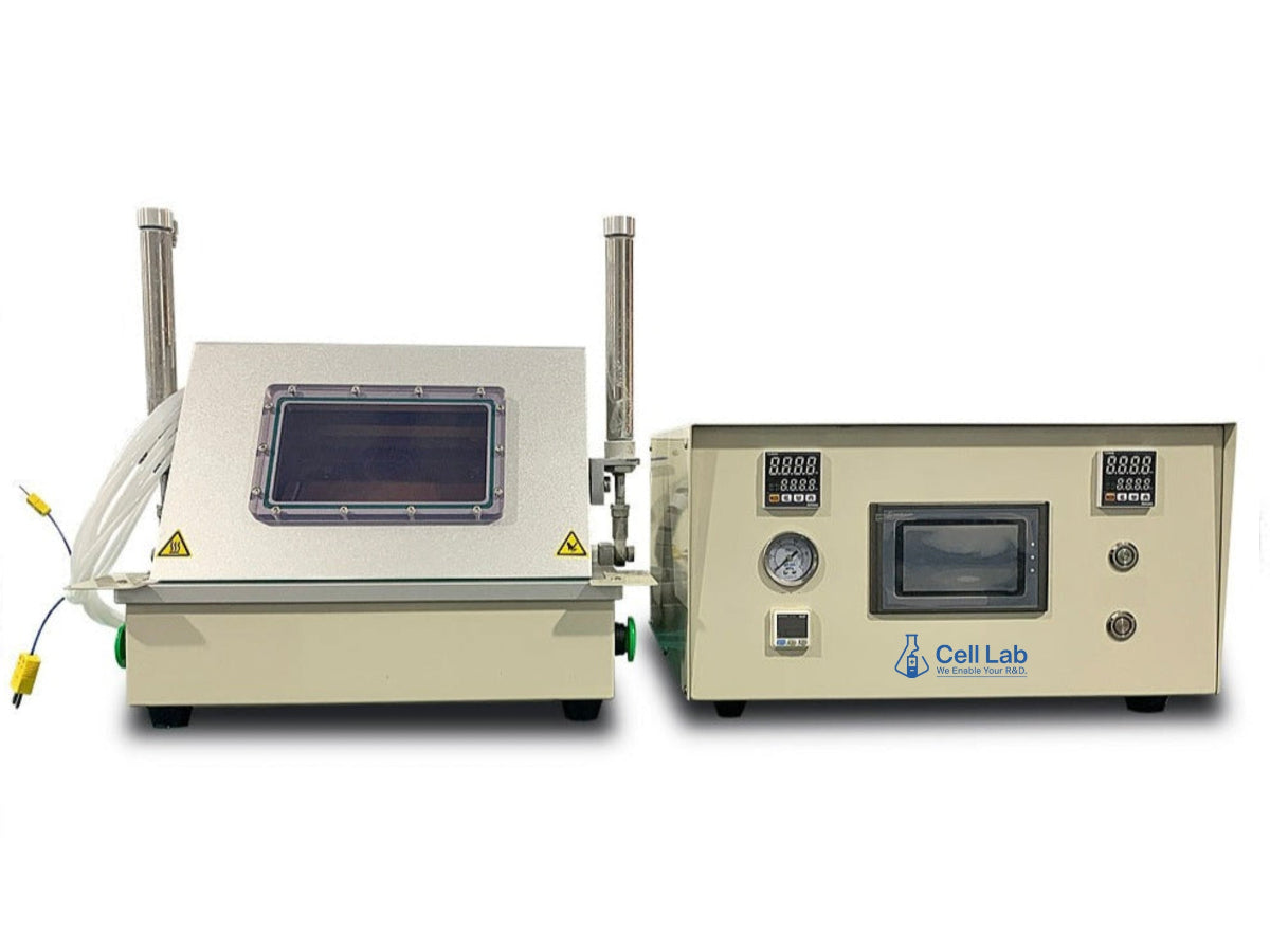 Cell Lab Compact Vacuum Sealer for Aluminium Pouch Cells (200 mm) with Precise Edge Sealing, Adjustable Temperature and Pressure, Glovebox-Compatible