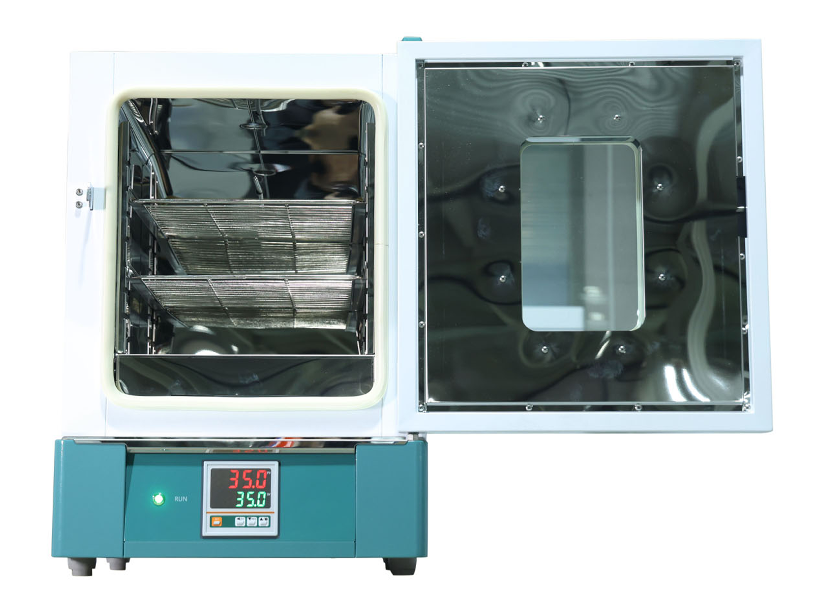 Cell Lab Compact PID-controlled drying oven & incubator (RT + 5 – 300 °C) with natural convection, stainless-steel chamber and over-temperature protection for laboratory heating and biological incubation.