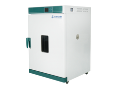 Cell Lab forced air drying oven ensures uniform heating with PID temperature control, stainless steel chamber, and adjustable fan system, ideal for laboratory and industrial drying applications.