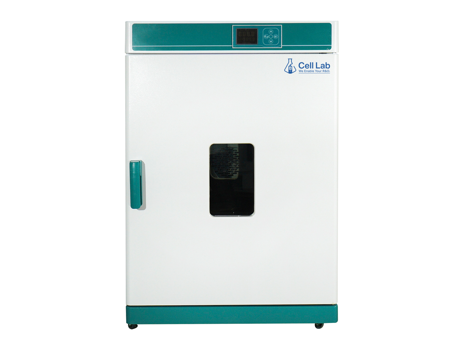 Cell Lab forced air drying oven ensures uniform heating with PID temperature control, stainless steel chamber, and adjustable fan system, ideal for laboratory and industrial drying applications.