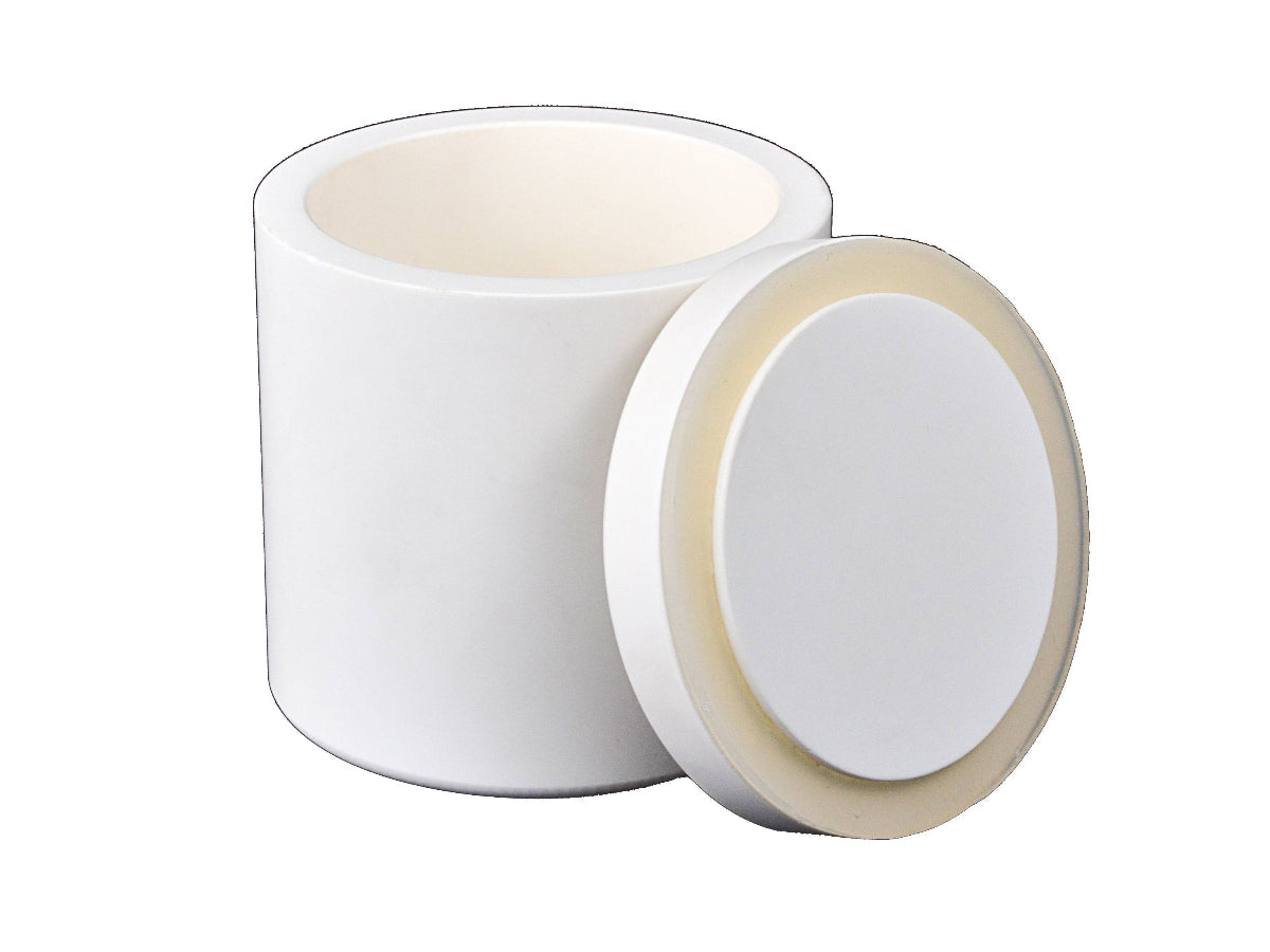 High-purity alumina ceramic grinding jars (Al₂O₃) for contamination-free powder milling with high hardness and chemical stability.