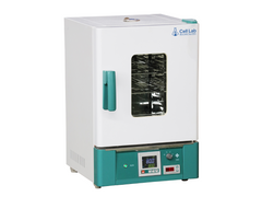 Cell Lab hot air sterilizing drying oven features forced air convection, and safety limiters for dry-heat sterilization of laboratory glassware and instruments.