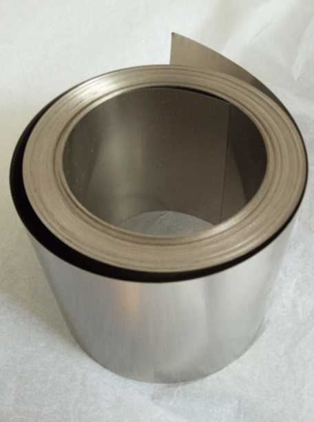 Cell Lab nickel metal foil (99.9% purity, 100 × 1000 × 0.01 mm) – ultra-thin nickel sheet for battery, catalysis, and CVD graphene applications. High conductivity, corrosion resistance, and flexible substrate.