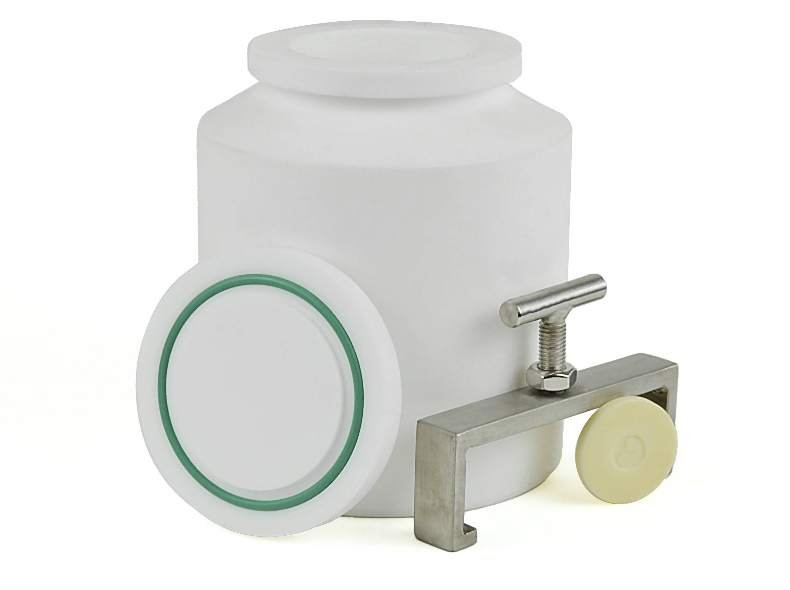 PTFE (Teflon) roller mill grinding jars with non-stick, chemical resistance for contamination-free powder mixing and milling.