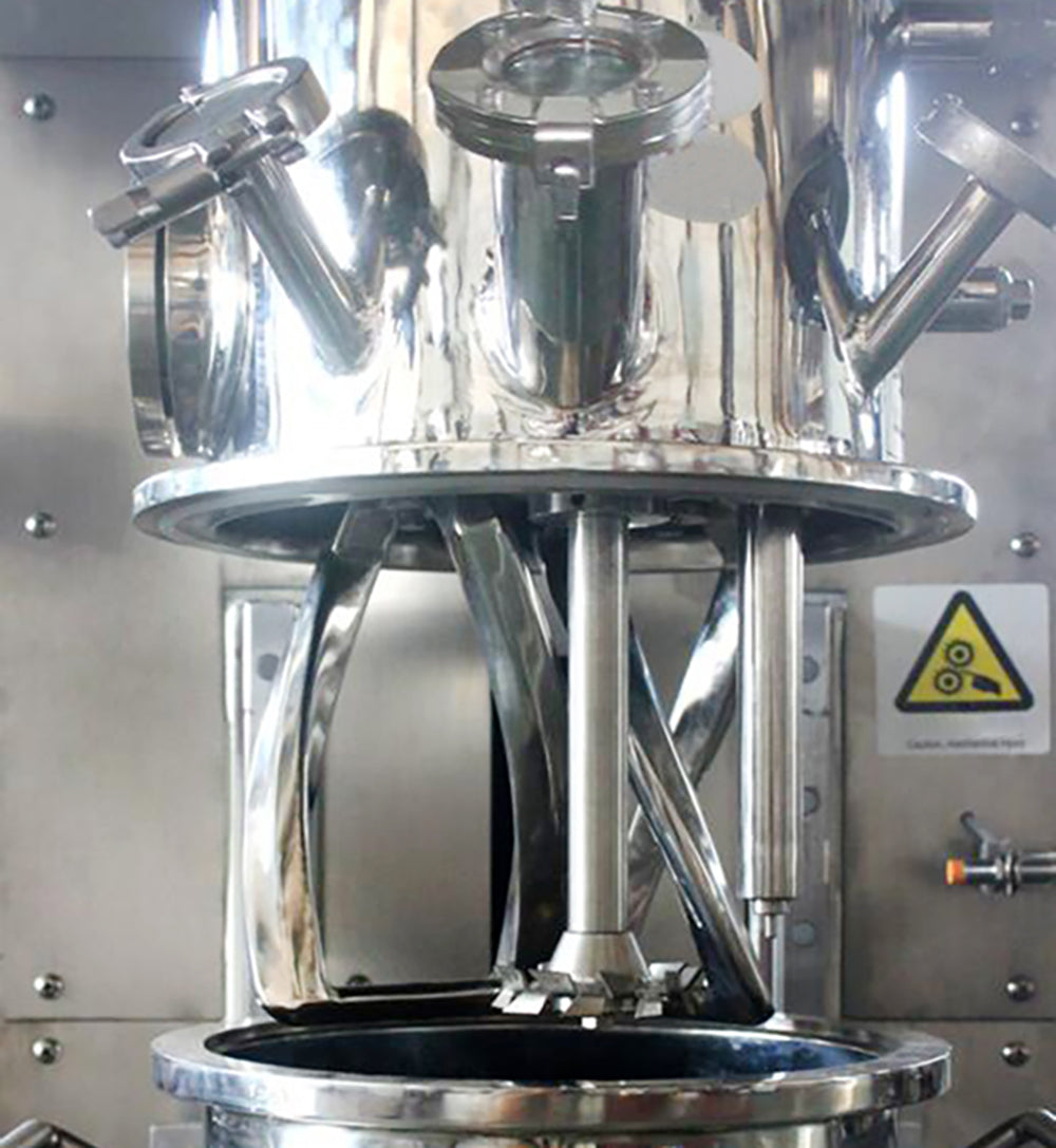 Cell Lab planetary vacuum mixer delivers uniform slurry mixing under vacuum conditions for solid-state battery, ceramic, and advanced material research.