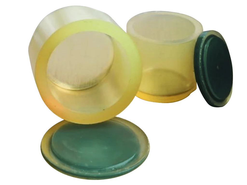 Polyurethane (PU) planetary milling jars with lightweight durability and abrasion resistance for abrasive and chemically aggressive sample processing.