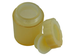 Polyurethane roller mill grinding jars (0.5–20 L) with durable, low-contamination design for caustic and abrasive sample milling.