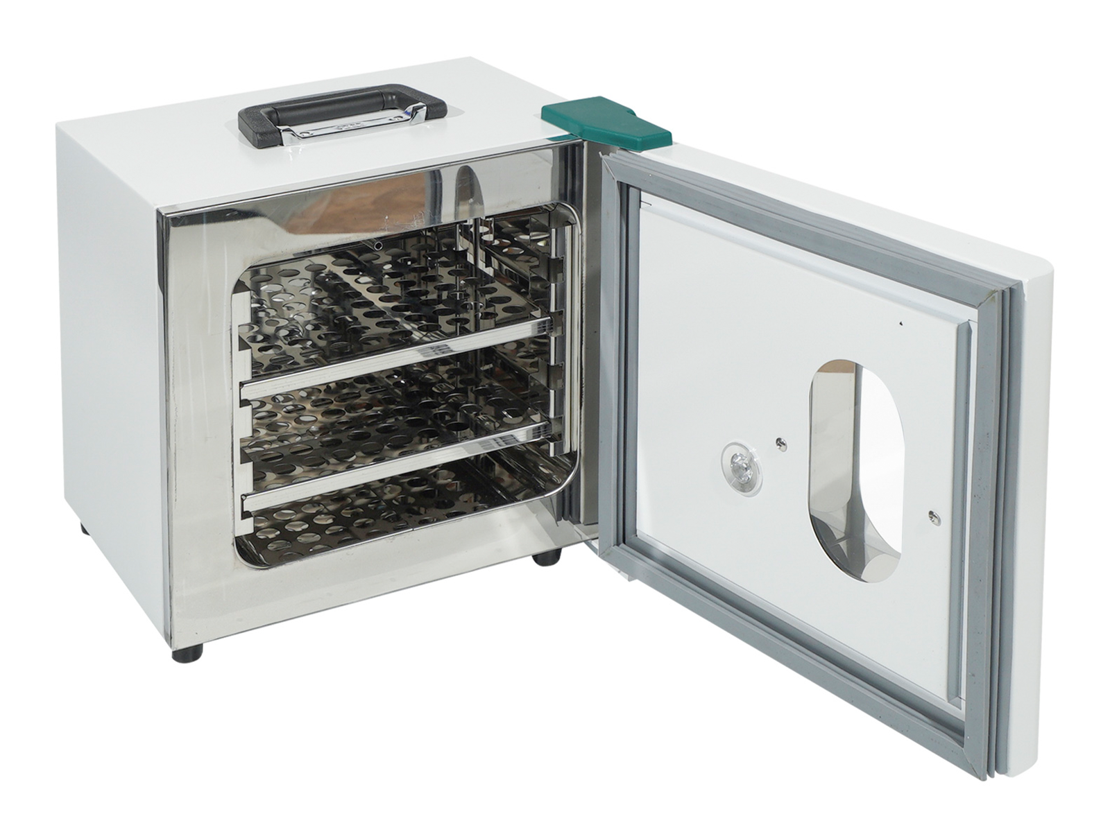 Cell Lab Portable incubator with PID control (5 – 65 °C), stainless-steel chamber and dual AC/DC power for field, lab and vehicle use. Ideal for microbial, biochemical and environmental cultures.