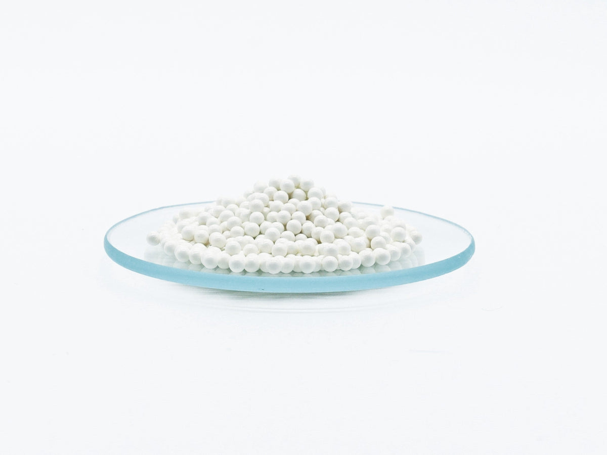SZS zirconium silicate milling beads (0.4–14 mm) provide durable, smooth media for large-volume bead mills in pigments and chemical processing.