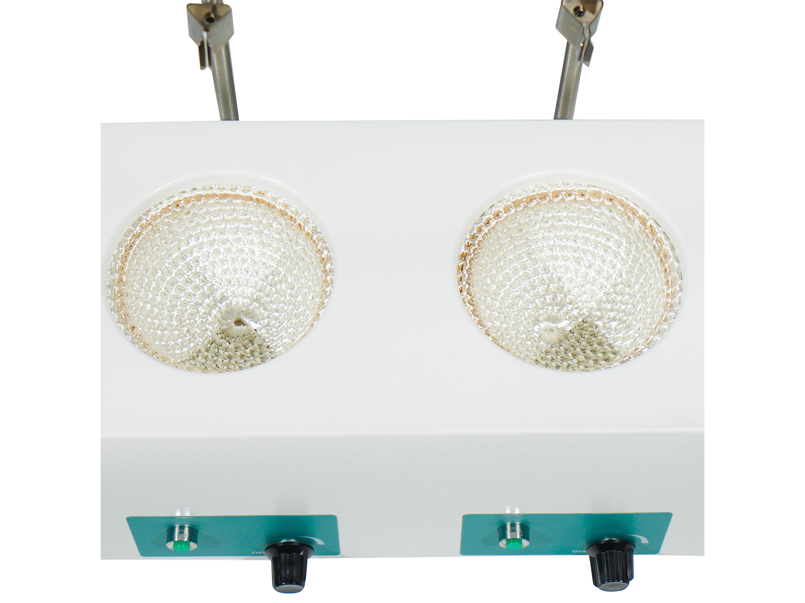 Cell Lab multi-flask magnetic stirring heating mantles enable simultaneous heating and stirring of up to six flasks at 450 °C with optional magnetic stirring, perfect for parallel synthesis and laboratory R&D.