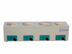 Cell Lab multi-flask magnetic stirring heating mantles enable simultaneous heating and stirring of up to six flasks at 450 °C with optional magnetic stirring, perfect for parallel synthesis and laboratory R&D.