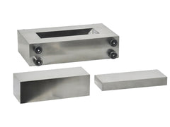 Cell Lab square dry pellet pressing die sets with splice structure, reinforced design for high-pressure large-sample pressing in ceramics, metallurgy, pharmaceuticals, and energy materials.