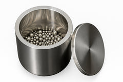 Cell Lab 50 – 500 mL stainless steel grinding jars provide durable, corrosion-resistant performance for wet and dry milling of medium-hard and brittle samples.