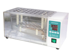 Cell Lab Transparent laboratory water bath with digital temperature control for precision heating and sample observation. Ideal for scientific experiments, educational labs, and temperature-sensitive research.