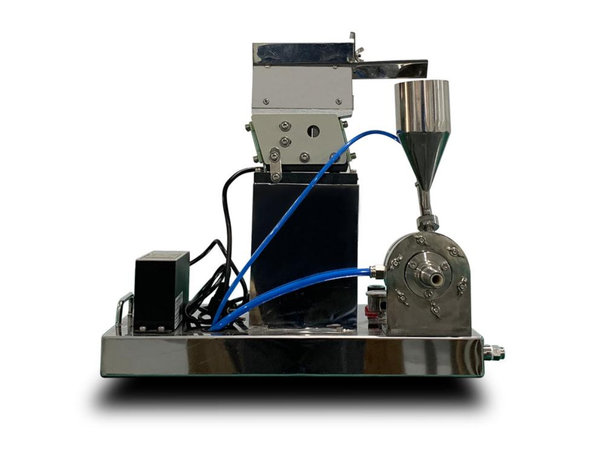 Cell Lab Laboratory Airflow Pulveriser for Ultra-Fine Low-Temperature Milling of Solid-State Battery Materials with Precise Particle Size Control
