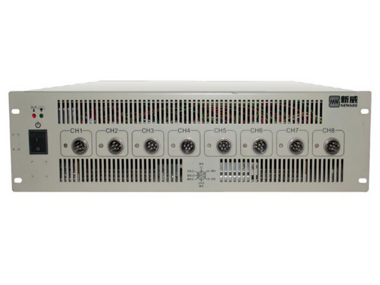 Cell Lab BTS4000-10V6A battery testing system with 8 channels and 60W output per channel for lithium battery testing, electrochemical analysis, and laboratory research.