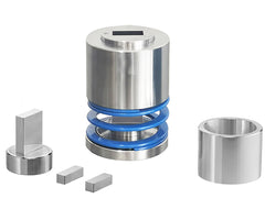 Cell Lab Bidirectional Pressing Die Sets (18×80 mm Rectangular & 12×12 mm Square) with HRC60–62 Alloy Steel for Uniform Pellet Formation in R&D and QC