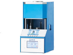 Cell Lab 10-ton automatic heated pellet press. Water-cooled lab hot press for polymers, ceramics, electrodes, and thin films. Ideal for R&D and spectroscopy.