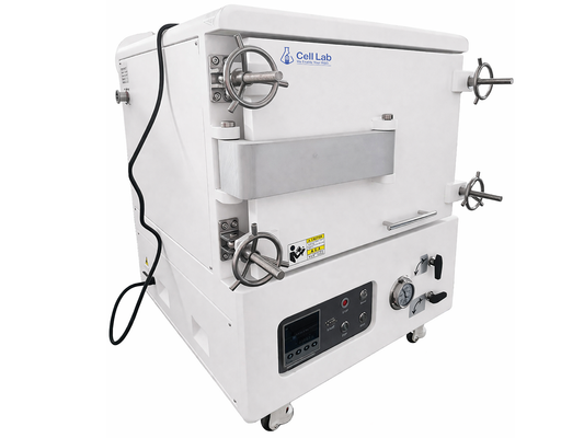 Cell Lab 7.2L vacuum box furnace / atmosphere furnace up to 1200°C with programmable heating, -0.1 MPa capability for lab heat treatment and materials research.