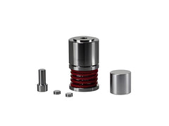 Cell Lab 15 mm bidirectional pressing die sets (split & cylindrical) — durable alloy steel dies with HRC60–62 hardness for uniform pellet formation in spectroscopy, metallurgy & R&D.