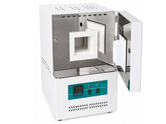 Cell Lab 1600°C ceramic fiber muffle furnace with PID programmable control, mullite insulation and 2L–36L chambers for sintering and heat treatment.