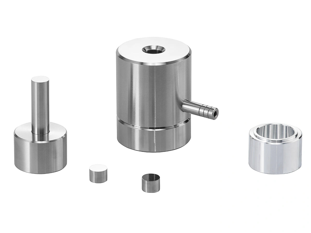 Cell Lab Cylindrical Pellet Pressing Die Sets (2-60 mm) for Spectroscopy, Battery R&D, Ceramics and Powder Metallurgy with Stainless Steel Construction