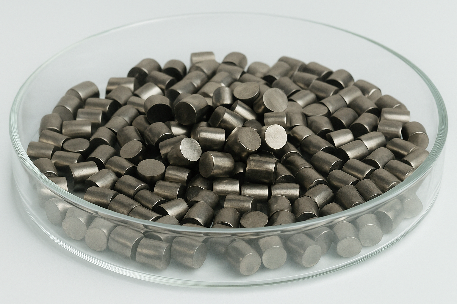 Cell Lab 3N5 (99.95%) Tantalum (Ta) Pellets – high-purity refractory metal for vacuum evaporation, semiconductor coating, and optical applications. Excellent E-Beam stability, corrosion resistance, and customisable pellet sizes.