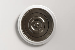 Cell Lab 4680 battery case in nickel-plated steel with anti-explosive cap, 25 pcs pack, ideal EV cylindrical cell housing for high-energy battery R&D.