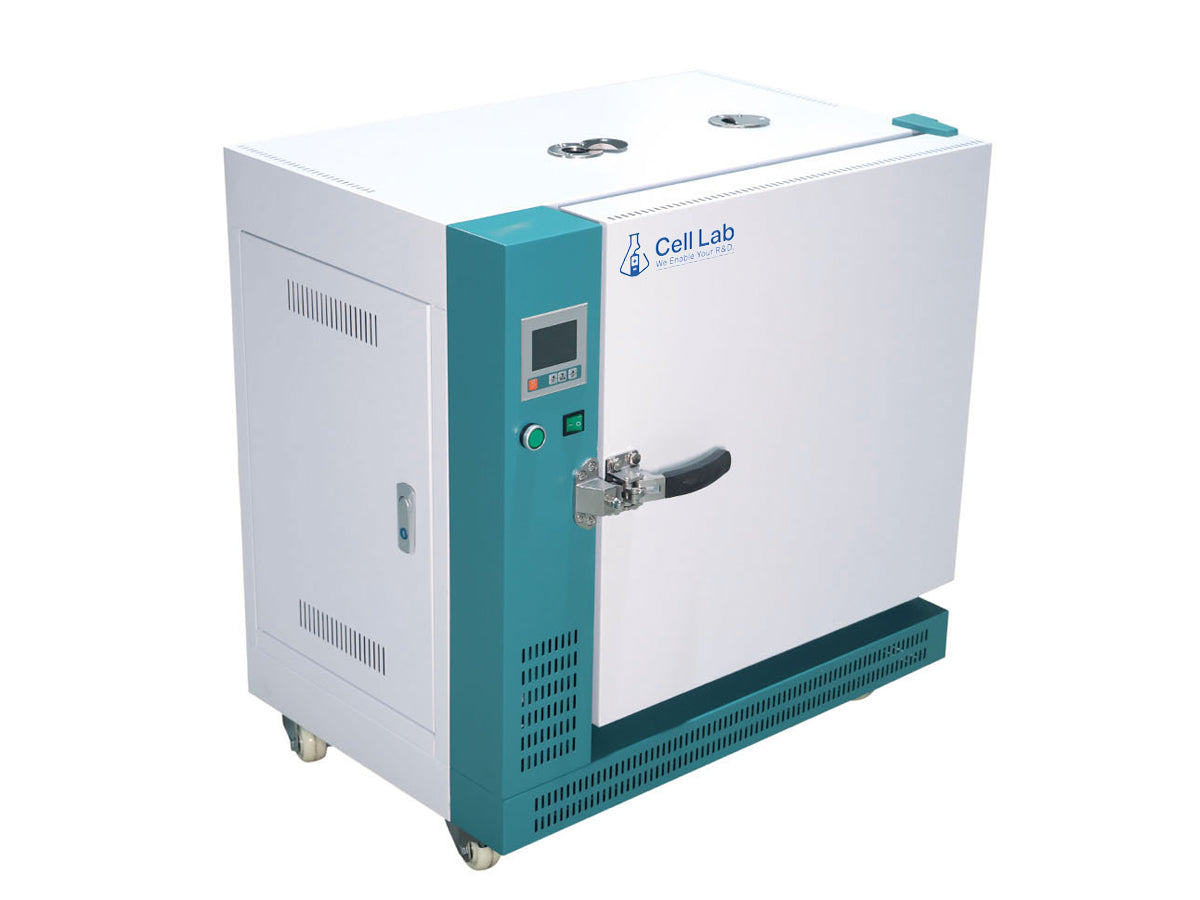 Cell Lab high-temperature forced air drying oven with 500 °C capability and uniform convection heating for laboratory and industrial thermal processing.