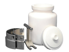 Cell Lab 99% high alumina ceramic roller mill jars (0.5–15 L) provide excellent abrasion resistance and chemical stability for high-purity grinding in labs.