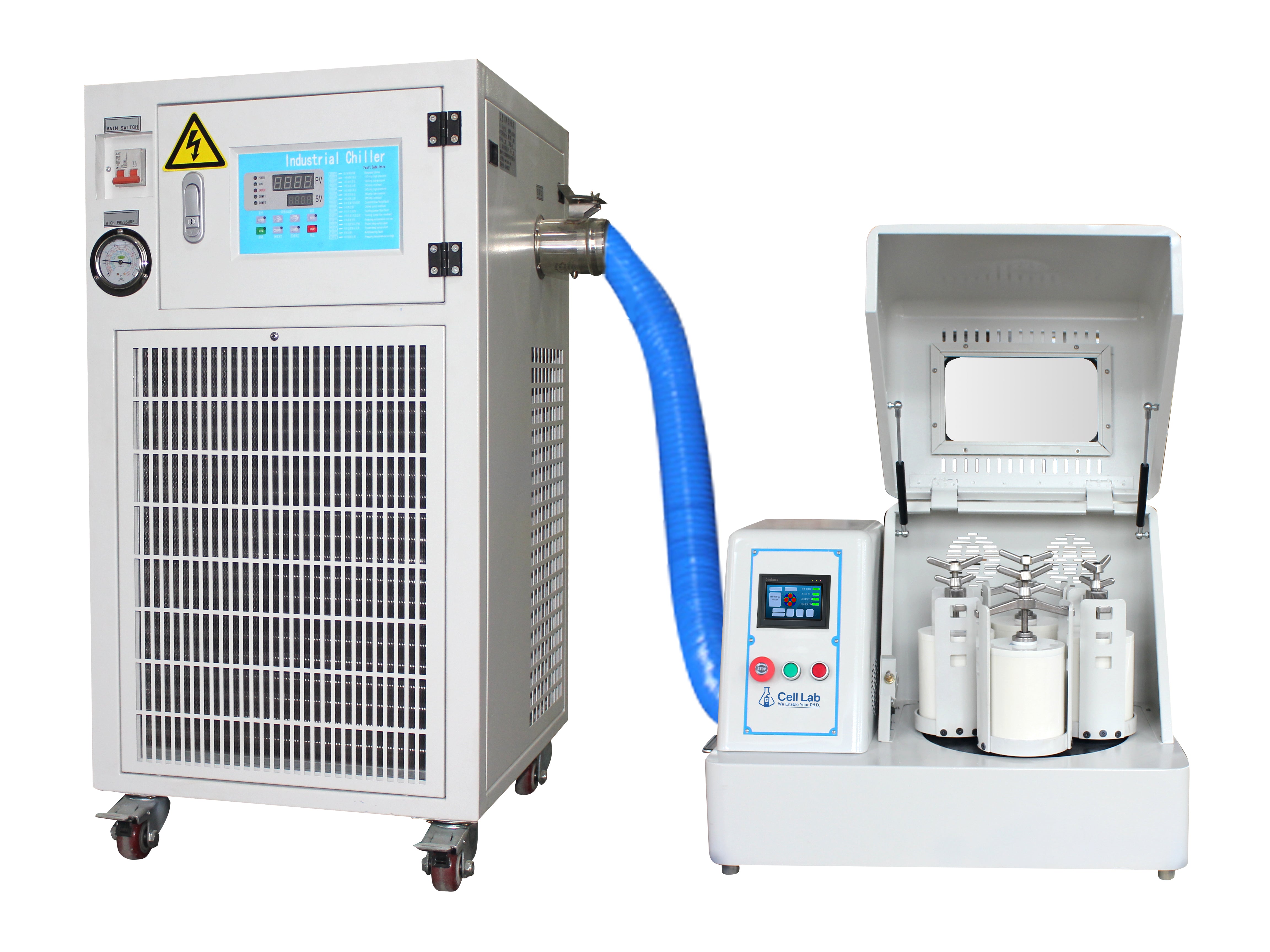 Cell Lab air-cooling planetary ball mill ensures stable temperature control for high-energy milling. Ideal for heat-sensitive materials, nanomaterials, and battery R&D applications.ball mill machine planetary ball mill ball mill for sale ball mill grinder lab ball mill small ball mill.