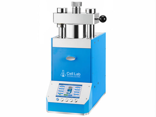 Cell Lab Automatic Hot Isostatic Press (HIP), available in 20T and 40T models. Up to 200 °C and 300 MPa with programmable control, ideal for powder metallurgy, ceramics, batteries, and advanced material R&D.