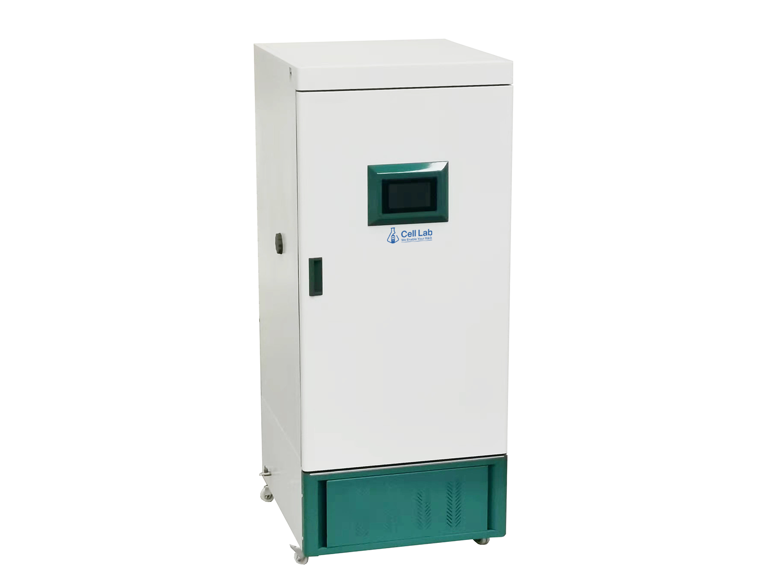 Cell Lab Programmable climate chamber with integrated humidity (40–95 % RH), temperature (0–65 °C), and full-spectrum lighting control. Ideal for plant growth, microbial culture, and environmental simulation research.