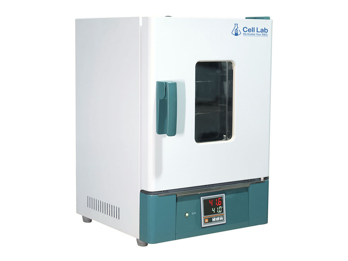 Cell Lab constant-temperature drying oven offers stable natural convection, precise PID control, and ±3.5 % uniformity for reliable drying and heat treatment in laboratory and industrial environments.