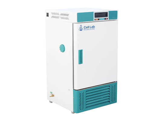 Cell Lab constant temperature humidity incubator series with programmable LCD control, 70L–250L capacities and precise climate regulation for labs and stability testing.