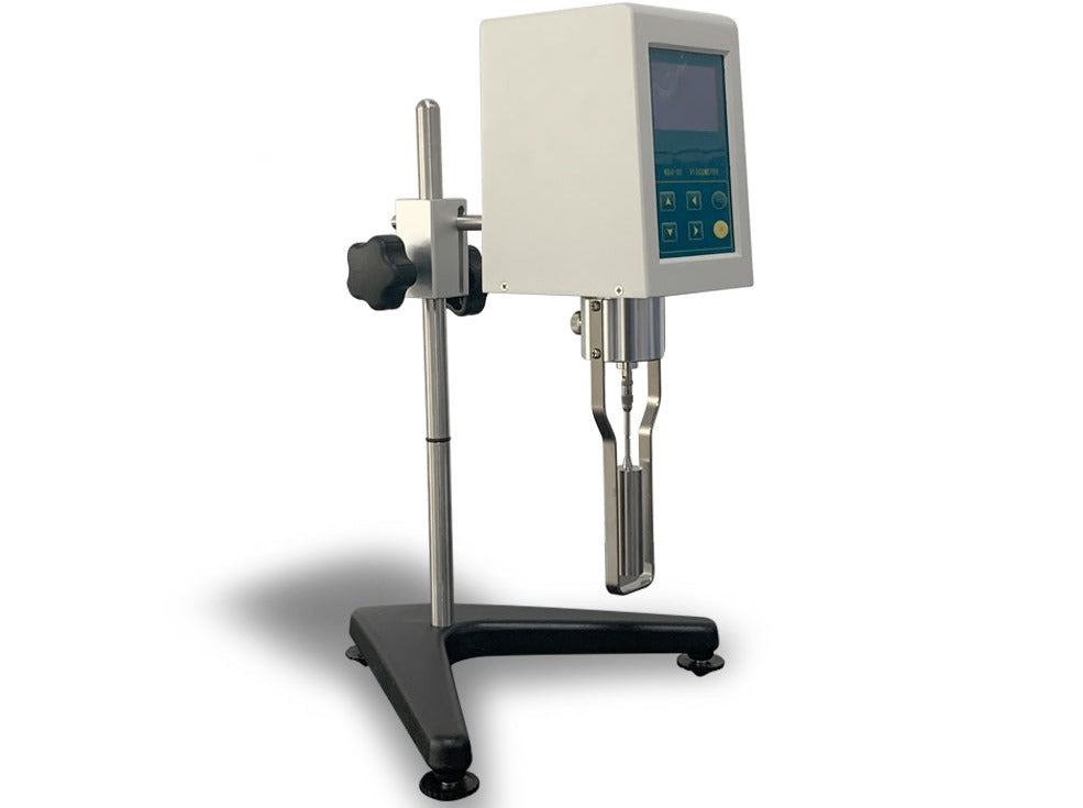 Cell Lab digital viscometer for battery slurry offers 1–10⁵ mPa·s range, ±2 % accuracy, and multi-speed control—ideal for electrode coating viscosity testing and lithium battery R&D.